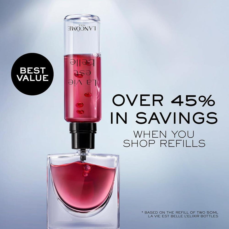 Lancôme La Vie Est Belle L'Elixir Eau de Parfum, fragancia femenina floral con frambuesa y violeta