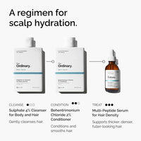 Serum multi-péptido The Ordinary para densidad capilar. Fórmula con péptidos para cabello más grueso y abundante