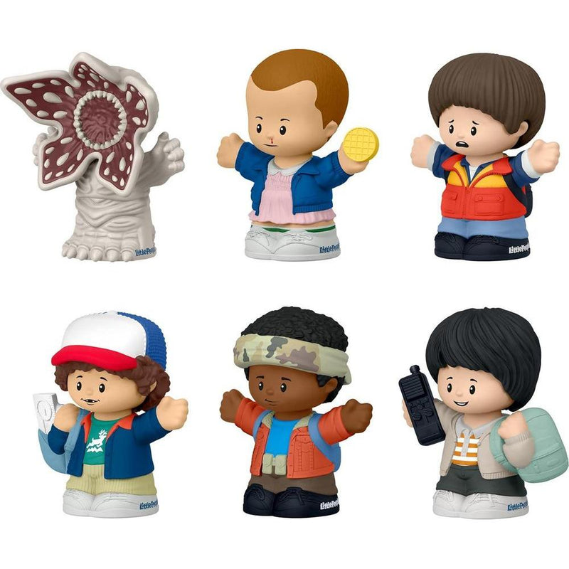 Juego de figuras Little People Collector Stranger Things con 6 personajes de la serie, edición especial para coleccionistas