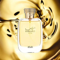 RASASI Hawas For Him y For Her EDP Sprays, Larga duración, aroma exquisito, fragancias lujosas, paquete de lujo