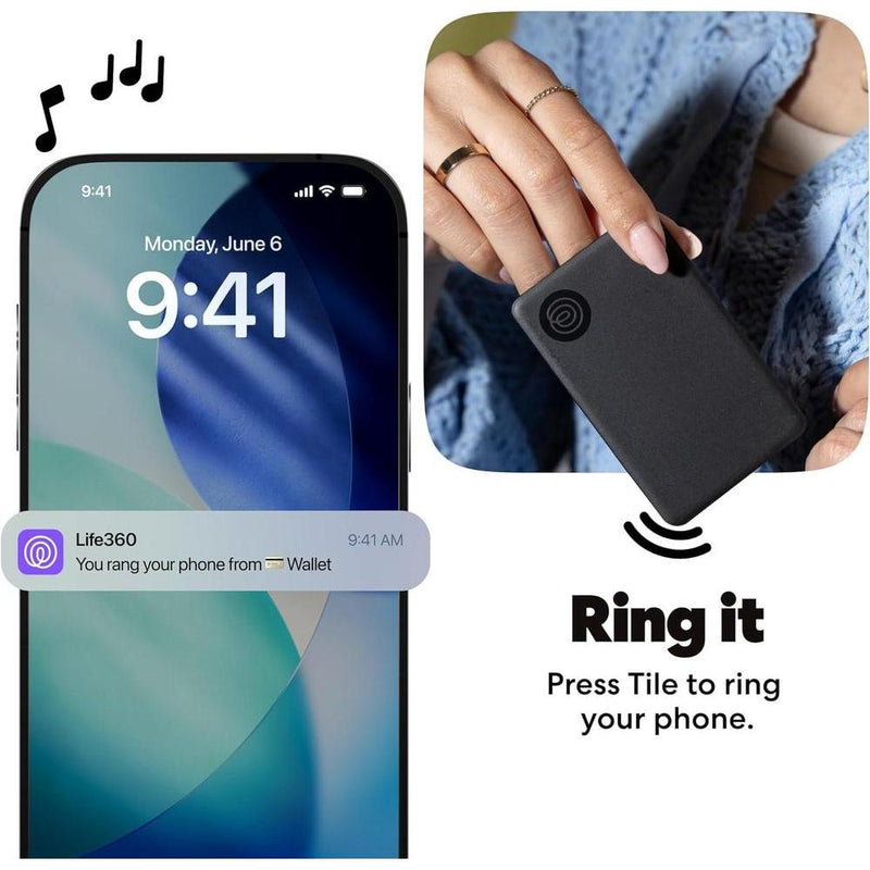 Tile Starter Pack: de Life360, rastreadores Bluetooth y buscadores de artículos para llaves, carteras. Compatible iOS y Android