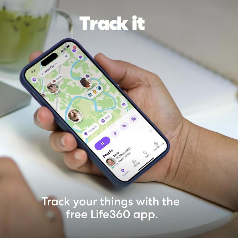 Tile Mate de Life360, rastreador Bluetooth y localizador de llaves, compatible con iOS y Android, paquete de 4, color negro