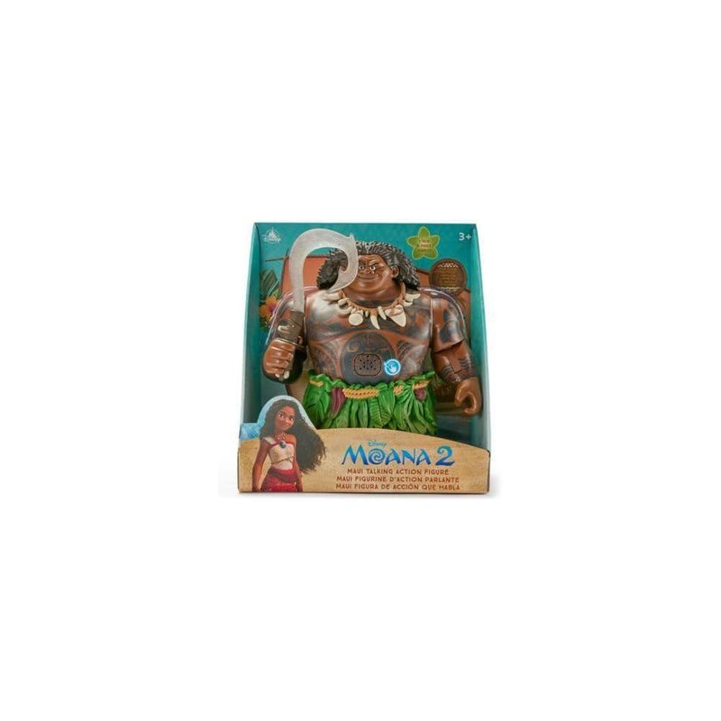 Figura de acción parlante de Maui de Moana, con gancho de pez iluminado y 8 puntos de articulación, para fans de Disney