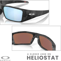 Oakley Heliostat OO9231, Gafas de Sol Rectangulares para Hombre con Kit de Accesorios, Bolsa de Microfibra