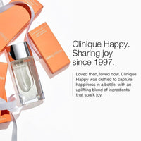 Clinique Happy Eau de Parfum Spray con notas de pomelo, bergamota, flor hawaiana y mimosa de primavera