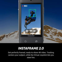 Insta360 X5 Starter Bundle - Cámara de Acción 8K 360° Impermeable, Selfie Stick Invisible, Lentes Reemplazables, Batería Extensa