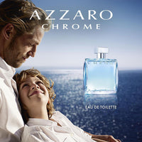 Azzaro Eau de Toilette cromo para hombre, fragancia cítrica, amaderada y almizclada, clásico aroma de verano, uso diario