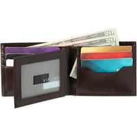 Set de carteras Calvin Klein minimalista y tarjeteros para hombre, diseño de cuero con tecnología RFID