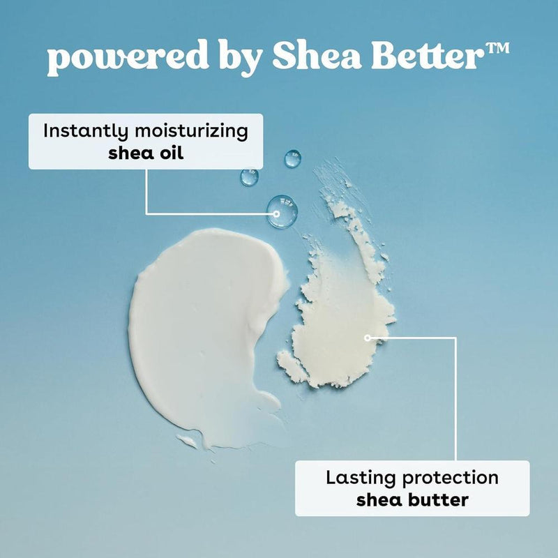 Loción corporal eos Shea Better para piel sensible con hidración de 48 horas, sin fragancia, vegana