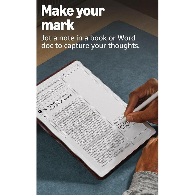Amazon Kindle Scribe 32GB (modelo más nuevo), pantalla similar al papel, luz frontal, incluye lápiz premium - Color Grafito