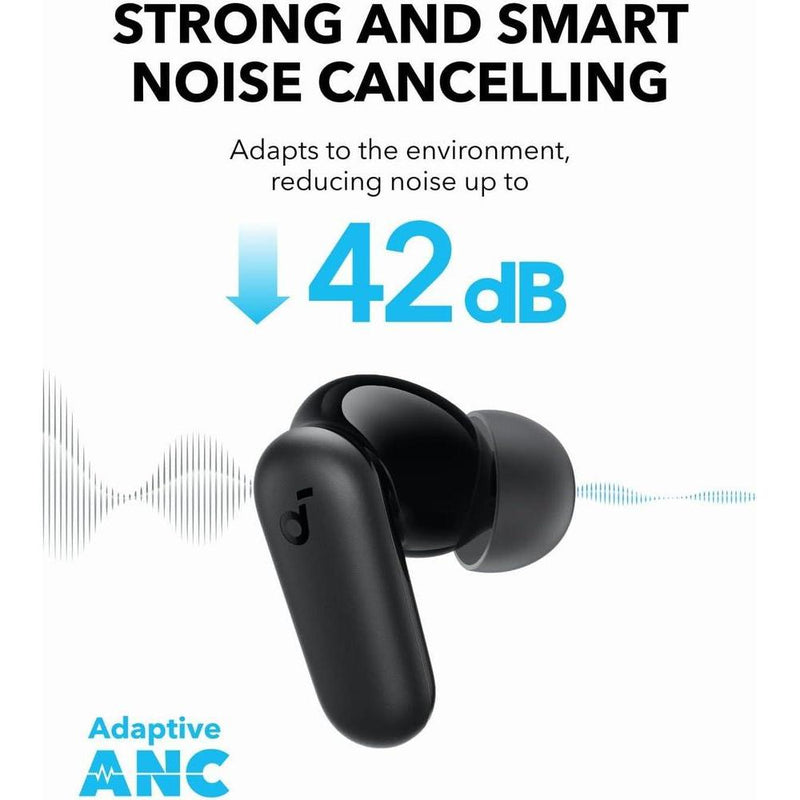 Auriculares Anker Soundcore P30i con cancelación de ruido, graves potentes, 45h de reproducción, funda 2 en 1 y soporte para teléfono