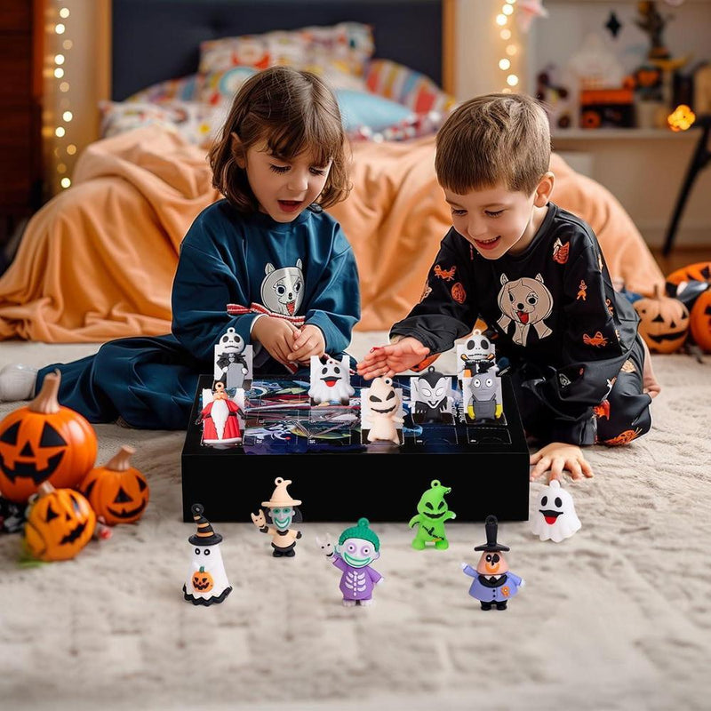 Calendario de Adviento de Halloween 2025 con 24 coleccionables para niños, adultos y adolescentes. Adornos decorativos para regalos