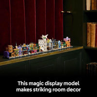 LEGO Harry Potter Diagon Alley Wizarding Shops Juego de construcción para adultos con 12 microfiguras, regalo ideal para fans