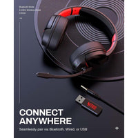 Auriculares inalámbricos Acer para juegos con batería de 100 horas, micrófono claro y controladores dinámicos