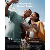 Cargador Portátil Anker Nano, Banco de Energía Compacto de 10,000mAh 45W, Paquete de Batería Esencial para Teléfono con Cable Retráctil InstaCord
