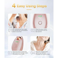 Masajeador facial 7 en 1 Deplux para rutina diaria de cuidado de la piel con 7 modos de luz y diseño portátil ergonómico
