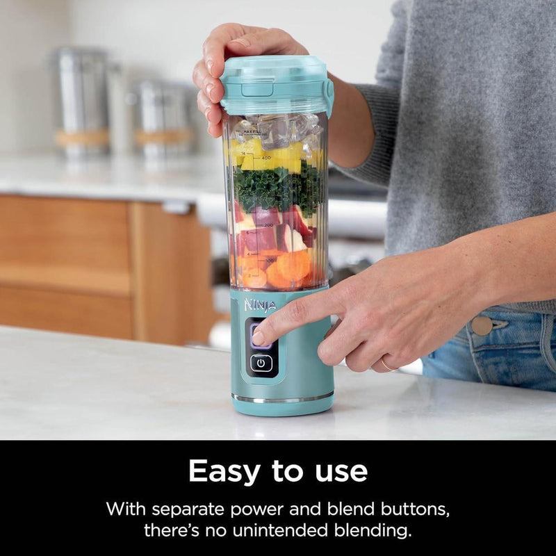 Ninja Blast Batidora portátil e inalámbrica, licuadora personal para batidos y licuados, sin BPA y recargable USB-C