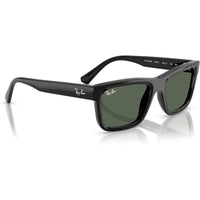 Ray-Ban Gafas de Sol Unisex con Marco Negro y Lentes Verde Oscuro, Protección UV 100%, Incluye Funda y Paño