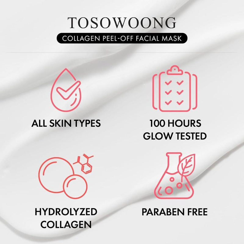 Mascarilla Facial Collagen TOSOWOONG 50ml Para Elasticidad E Hidratación