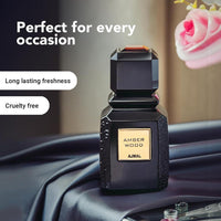 Ajmal Amber Wood Noir Eau De Parfum para hombres y mujeres, fragancia cítrica aromática de larga duración, hecho en Dubái