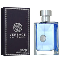Versace Pour Homme Signature azul oscuro para hombre, Versace Pour Homme M en caja
