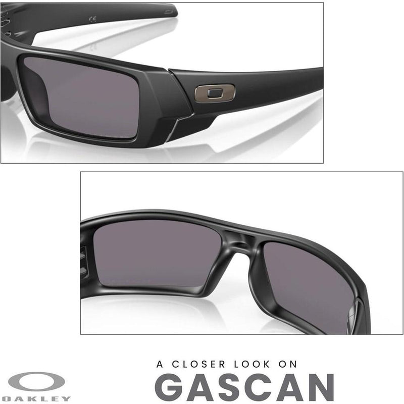 Gafas de sol rectangulares Oakley Gascan OO9014 para hombre con kit de accesorios, estuche y correa incluidos