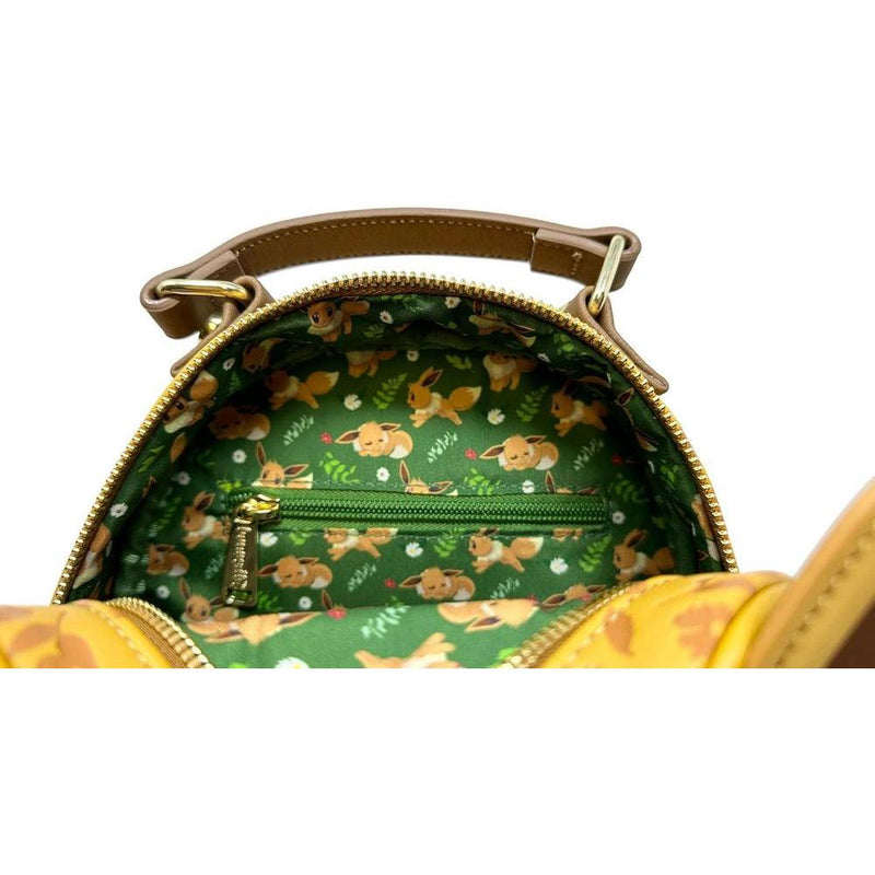 Loungefly Pokemon Eevee Cosplay - Bolso convertible de doble correa para mujer en color marrón