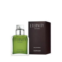 Calvin Klein Eternity Eau de Parfum, fragancia masculina amaderada con notas de salvia, ciprés y gamuza, perfume de lujo de larga duración