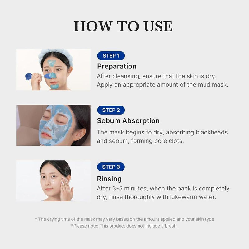 Medicube Máscara Facial De Barro Con AHA, BHA, PHA, Enfriamiento Y Ajuste De Poros, Fórmula Coreana De Secado Rápido, 100ml