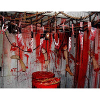 Decoraciones de Halloween Bloody Banner: guirnalda de terror para decoración de películas escalofriantes, fiestas y carnavales