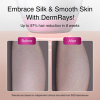 Depiladora láser de diodo DermRays para pieles oscuras con tecnología 1064nm, reducción de cabello permanente. Ideal para hombre y mujer