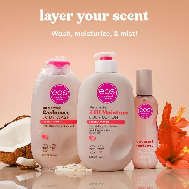 Spray corporal y capilar de coco, hidratante, vegano, con ácido hialurónico y glicerina. Libre de crueldad y fragancia de larga duración