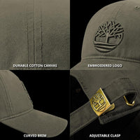 Timberland Soundview Gorra de béisbol para niños, lona de algodón ajustable, ligera y duradera