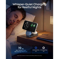 Estación de carga inalámbrica Anker Prime 3 en 1, soporte de cargador MagSafe, 25W para iPhone, Apple Watch, AirPods