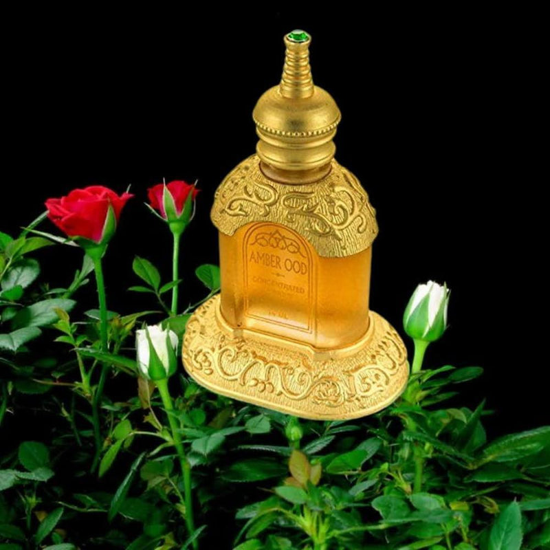 RASASI Amber Oud unisex Aceite de perfume concentrado con notas de rosa, ámbar, oudh y almizcle, paquete de 3 unidades