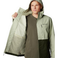 Columbia Chaqueta Hikebound II para hombre impermeable y transpirable con capucha ajustable