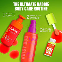 NYX PROFESSIONAL MAKEUP Juicy Boo Perfume de aceite en aerosol cítrico duradero para cabello y cuerpo, vegano, sin crueldad