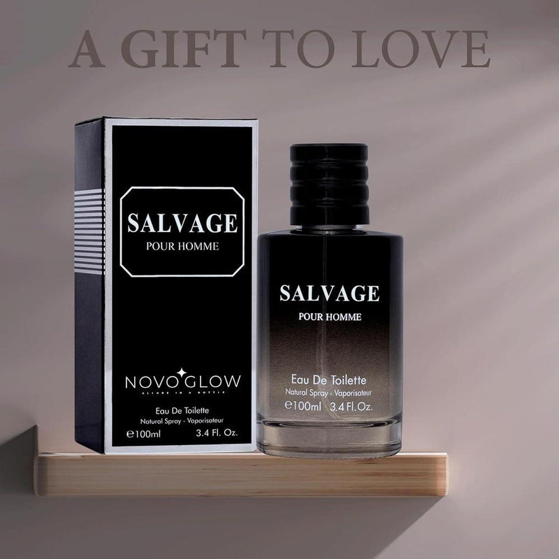 Salvage for Men Eau De Toilette para hombre, refrescante y cálido aroma masculino. Ideal para uso diario y como regalo