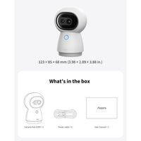 Aqara Hub cámara 4K UHD doble lente G350 para interior con zoom 9X, AI, HomeKit, Alexa, Google Home, SmartThings