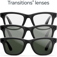 Ray-Ban Meta Wayfarer (Gen 2) - Shiny Black · Transitions Graphite Green