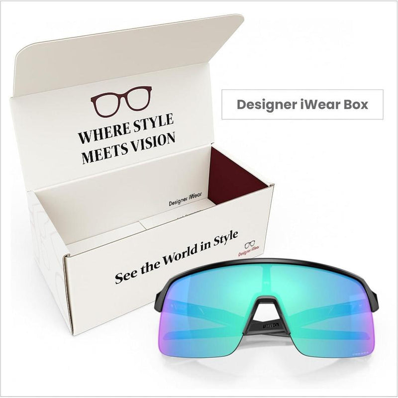 Oakley Sutro Lite OO9463 - Lentes de sol rectangulares unisex con paquete de correa y kit de limpieza iWear