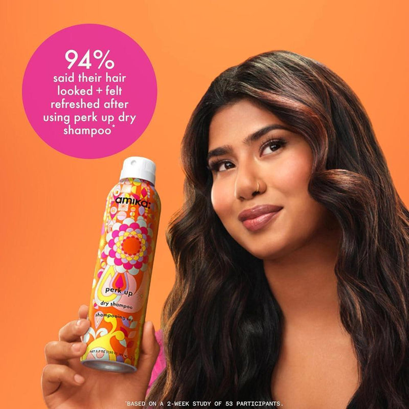 amika Champú seco sin talco, refresca raíces con volumen sin residuos blancos para todo tipo de cabello