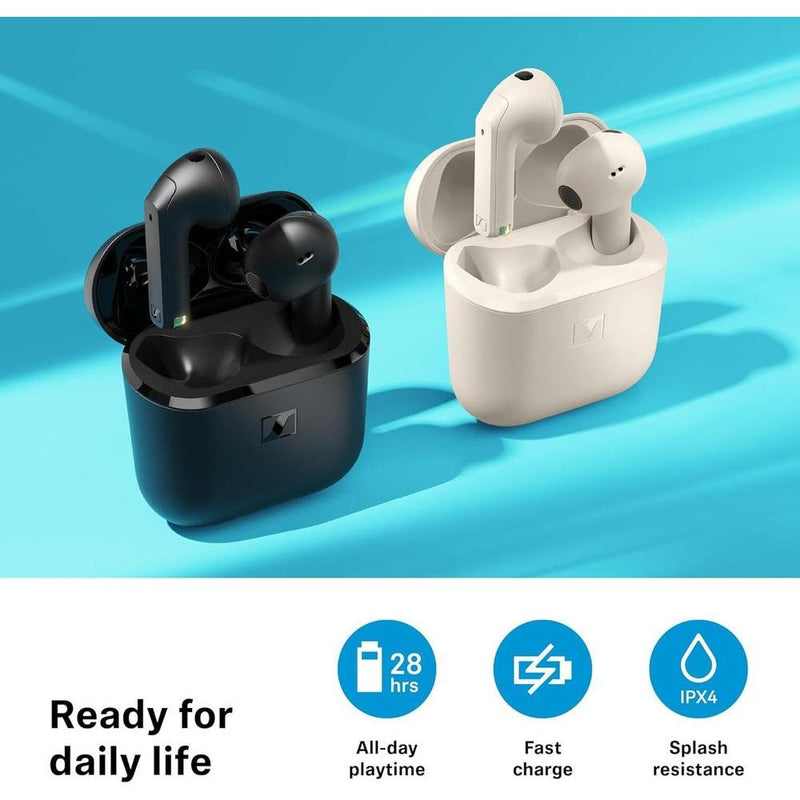Sennheiser ACCENTUM, auriculares inalámbricos abiertos con diseño dinámico, Bluetooth 5.3, IPX4 y 28 horas de batería