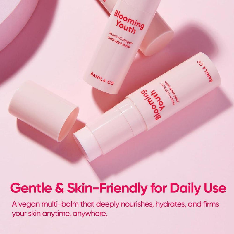 Banila Co Blooming Youth Bálsamo Multifuncional Con Colágeno De Melocotón Y Ácido Hialurónico 10.5g