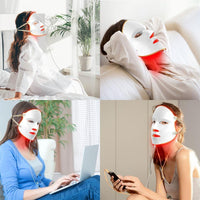Mascarilla Facial Led Aphrona Aprobada Por Fda Con Fototerapia