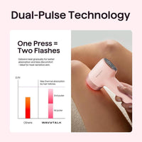 Wavytalk Dispositivo IPL Bare It para cara, cuerpo y bikini de larga duración y sin dolor con enfriamiento de hielo