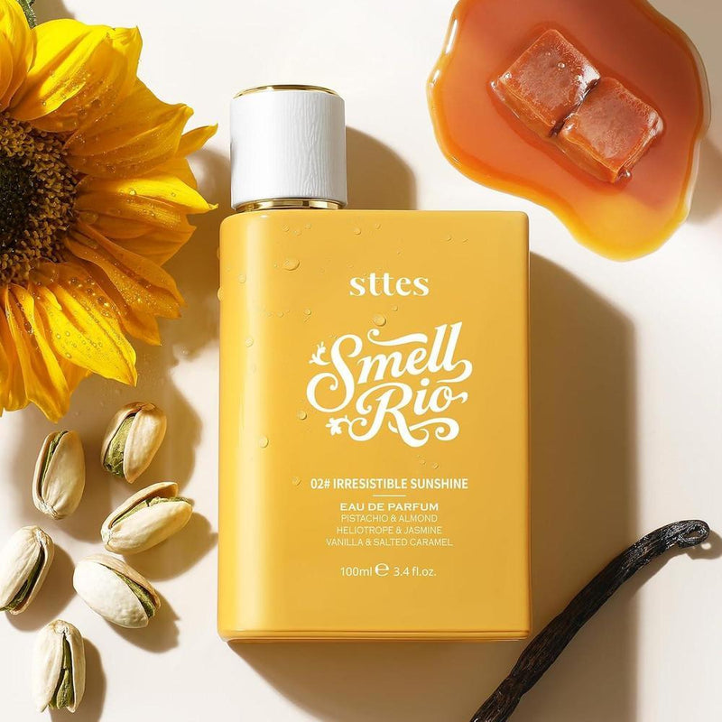 Sttes Perfume 602# Irresistible Sunshine para mujeres – Pistacho, vainilla y caramelo salado, dulce gourmand fragrance