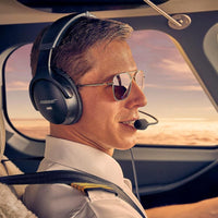 Auriculares Bose A30 Bluetooth para Aviación con Diseño Ligero, ANR Ajustable y Micrófono de Cancelación de Ruido Negro