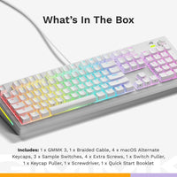Teclado mecánico para juegos con sistema modular, teclas PBT Doubleshot, perilla programable y retroiluminación RGB