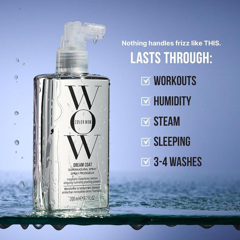 Spray anti-humedad Dream Coat de COLOR WOW, control de frizz y protección térmica para un cabello brillante